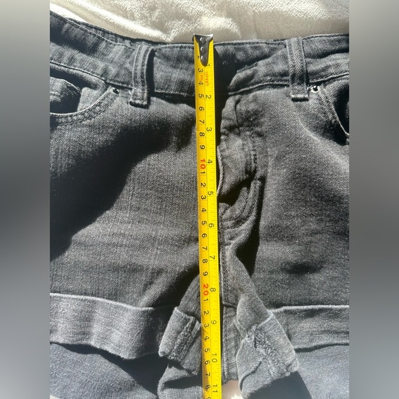 BDG Black Cat Eye Shorts | Hand Painted Back Pockets | Festival Look Size 28 - Picture 5 of 9